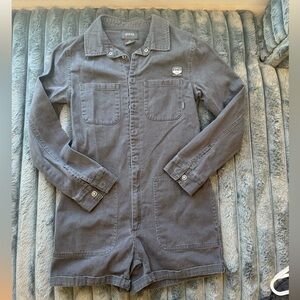 GRAY Denim Jumpsuit by ATWLYD